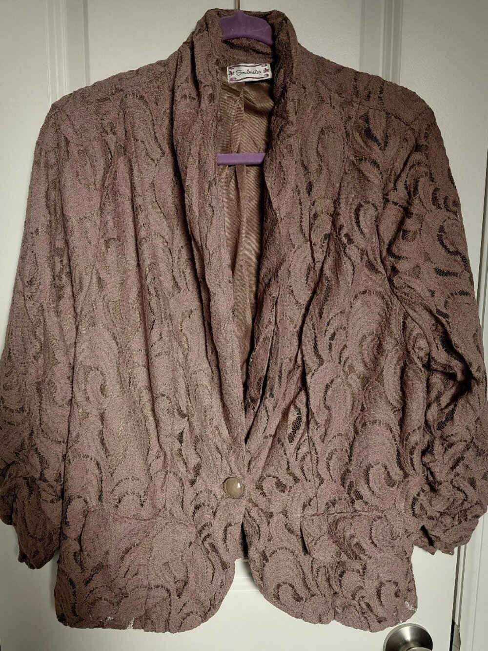 Brown Lace Jacket